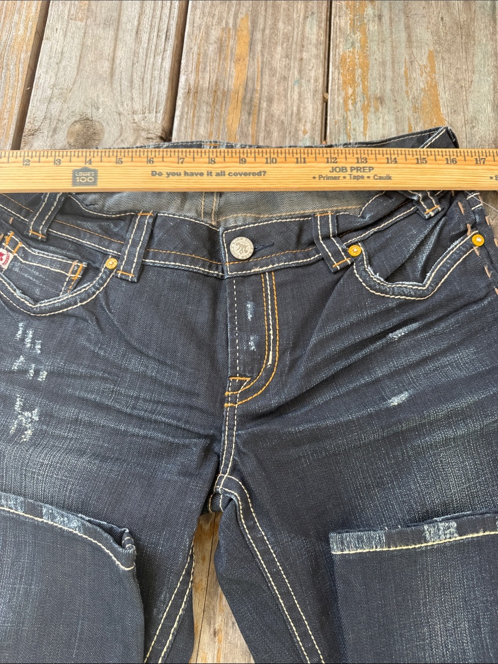 MEK Boot Cut Jeans in Medium Blue and Dark Blue 2 pairs Bootcut - Picture 9 of 14